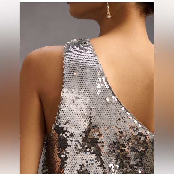 Anthropologie Maeve One Shoulder Sequin Dress Sizes XXS and SP left NWOT - Picture 3 of 8